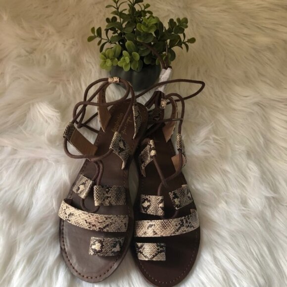 NWOT Free People Maddie Tie Up Sandal Size 8 - Picture 5 of 7